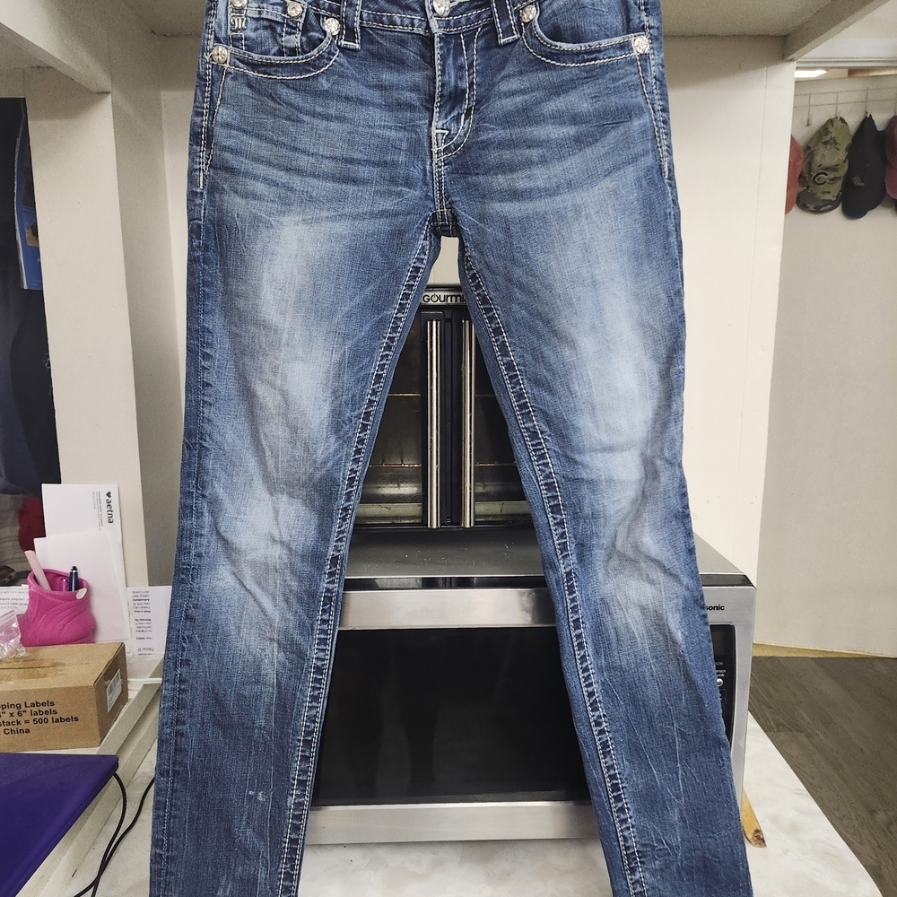 Miss Me Women's Skinny Jeans - Dark Blue